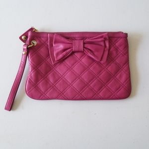 Betsey Johnson quilted wristlet